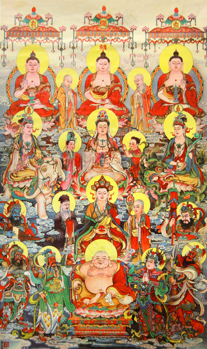 金堂佛像