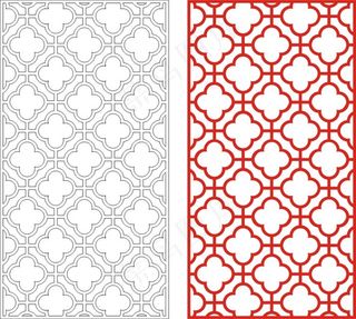 矢量镂空花纹边框底纹中式