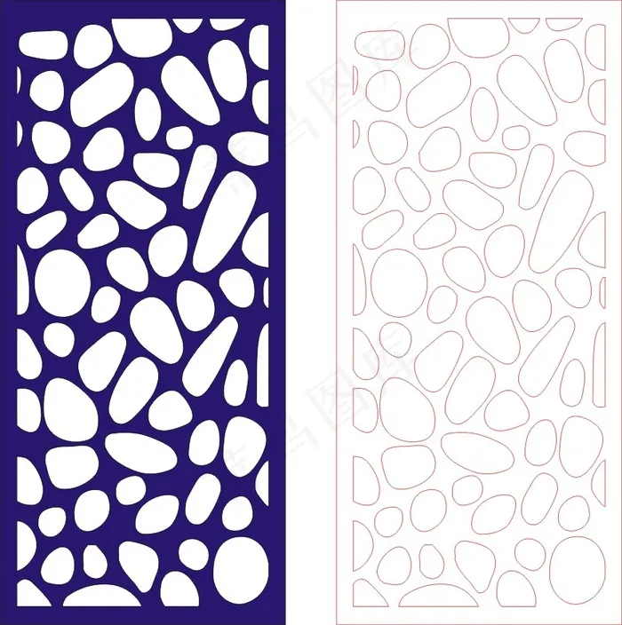 矢量镂空花纹边框底纹中式cdr矢量模版下载