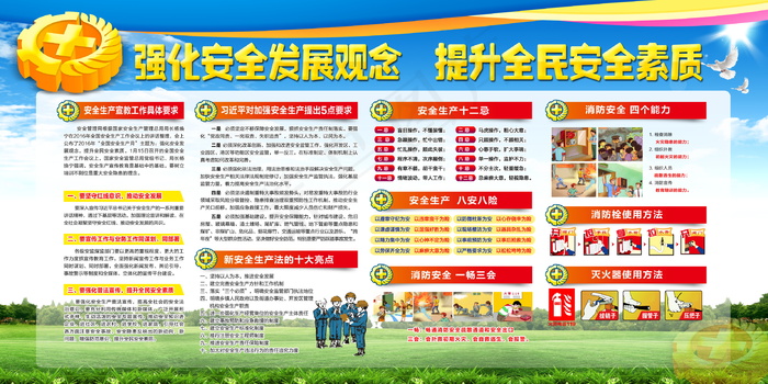建筑工地安全展板图片