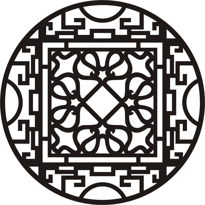 矢量镂空花纹边框底纹cdr矢量模版下载