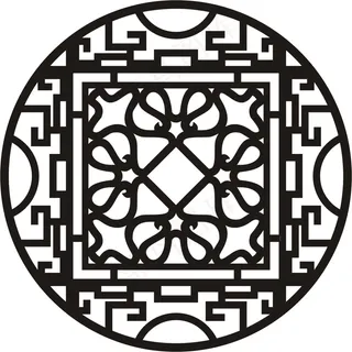 矢量镂空花纹边框底纹