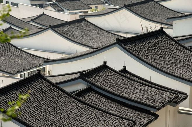 棕色屋顶房屋简约素材