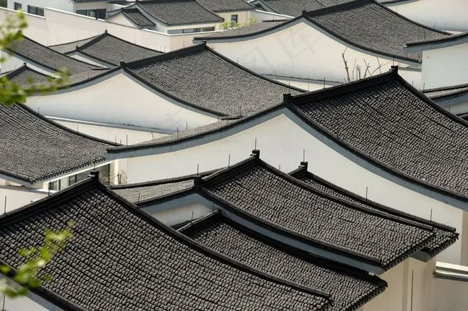 棕色屋顶房屋简约素材