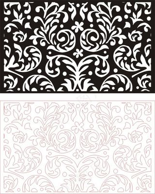 矢量镂空花纹边框底纹欧式