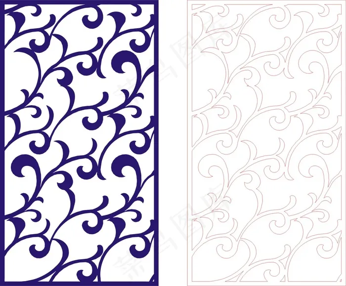 矢量镂空花纹边框底纹欧式cdr矢量模版下载