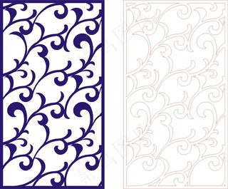 矢量镂空花纹边框底纹欧式
