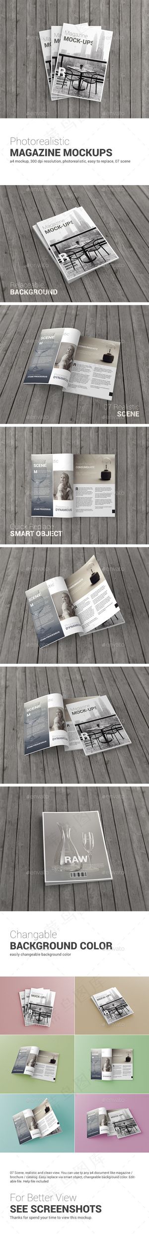 画册设计效果图贴图模板样机