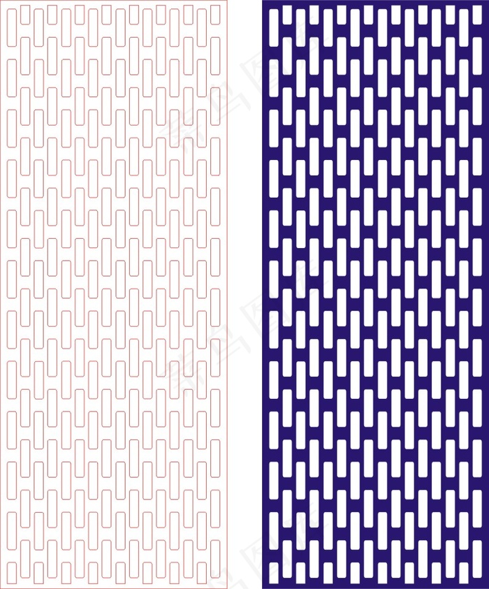 矢量镂空花纹边框底纹中式