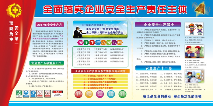 建筑工地安全展板图片