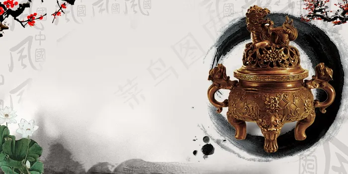 中国风 中国风背景图片psd模版下载