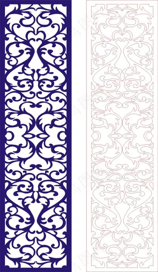 矢量镂空花纹边框底纹欧式