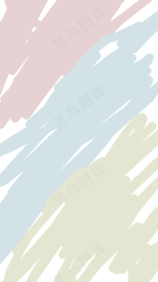 浅色撞色简约清新涂鸦