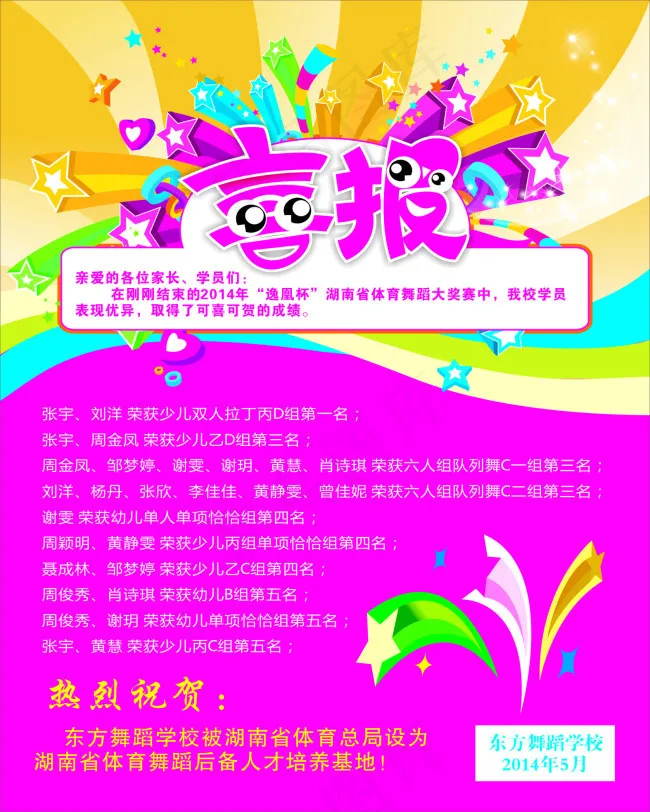 东方舞蹈海报cdr矢量模版下载