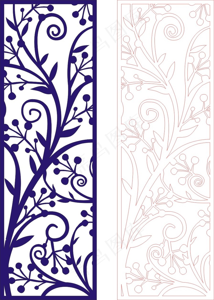 矢量镂空花纹边框底纹欧式