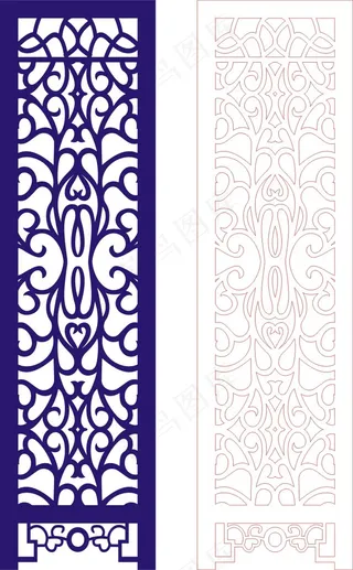 矢量镂空花纹边框底纹欧式