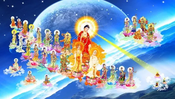 西方三圣接引图