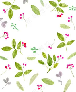 花草边框 花草底图