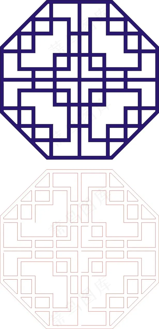 矢量镂空花纹边框底纹中式cdr矢量模版下载