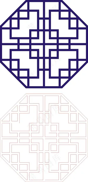 矢量镂空花纹边框底纹中式 矢量镂空花纹边框底纹中式