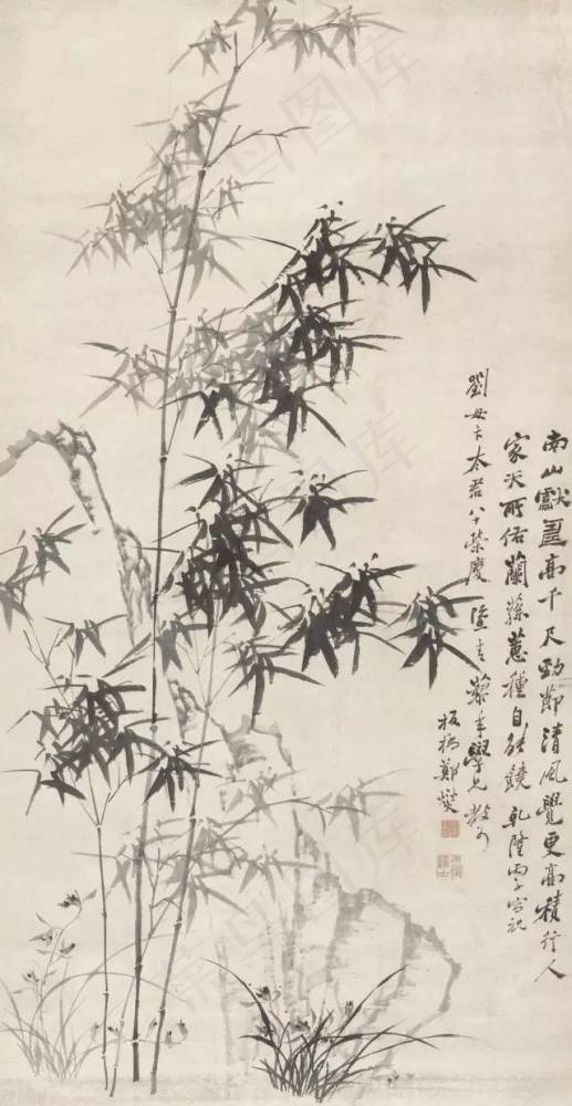 水墨古风竹画3