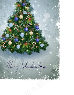 复古经典的圣诞贺卡02矢量素材