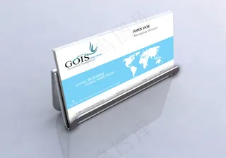 企业清爽卡片智能贴图样机psd素材