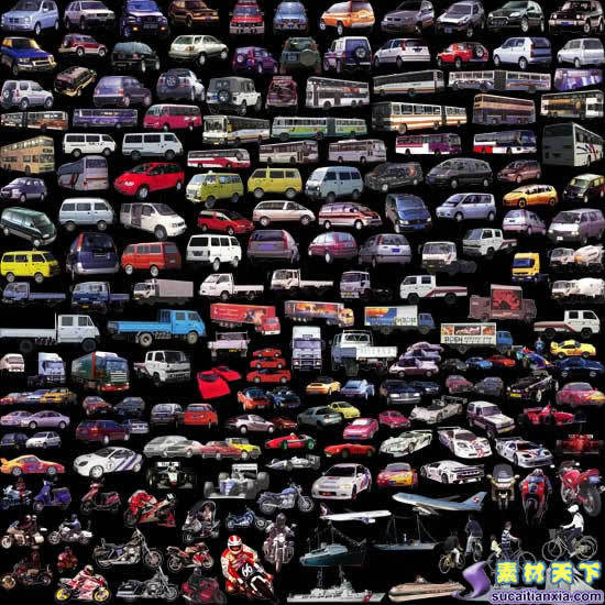 各种交通工具psd素材大集合(6500X6500(DPI:450))psd模版下载