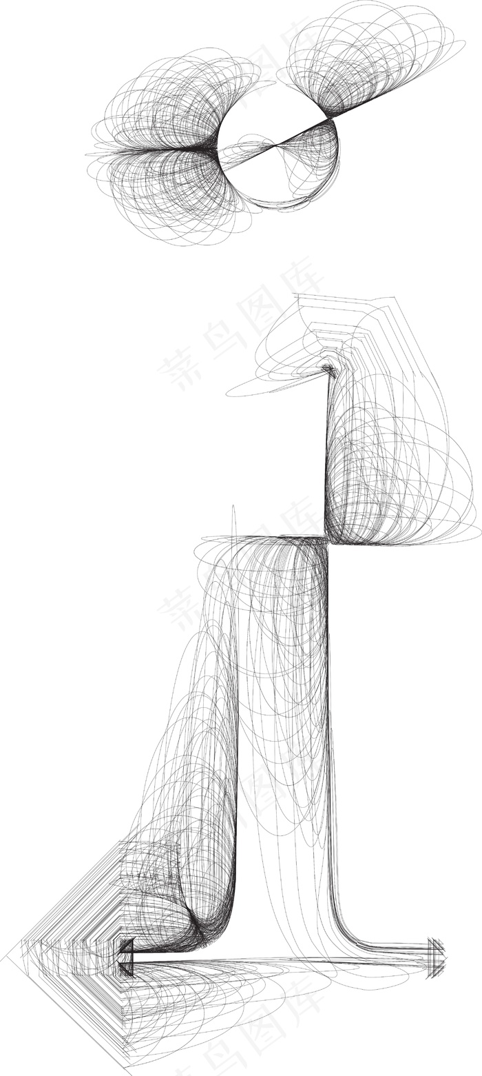 手绘插画矢量字体的信我eps,ai矢量模版下载