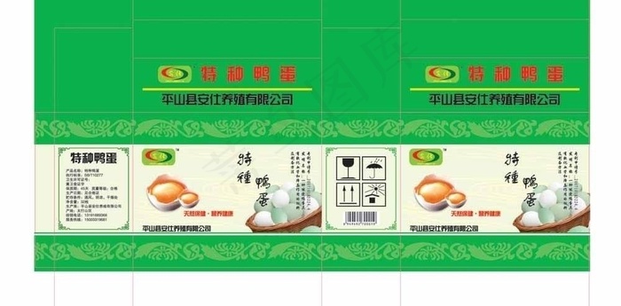 鸭蛋包装图片ai矢量模版下载