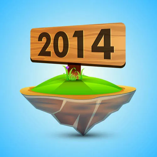 星光背景2014新年矢量素材eps,ai矢量模版下载