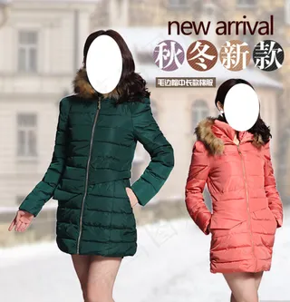 淘宝女装棉服主图