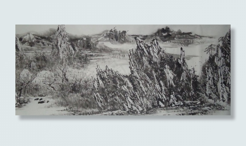 山水风景画图片