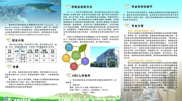 招生简章三折页图片psd模版下载