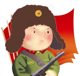 卡通人物素材背景