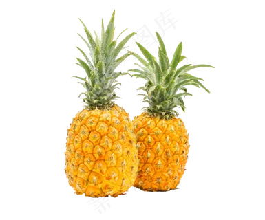 黄色简约风菠萝凤梨免抠元素 