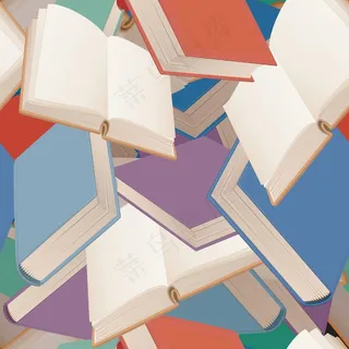 本书无缝矢量背景