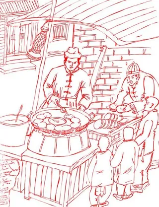 武汉传统小吃米粑图图片