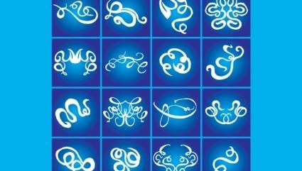纹身部落涂鸦图形ai矢量模版下载
