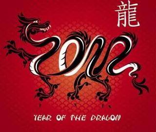 中国龙背景矢量素材