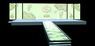 绿色婚礼背景图片