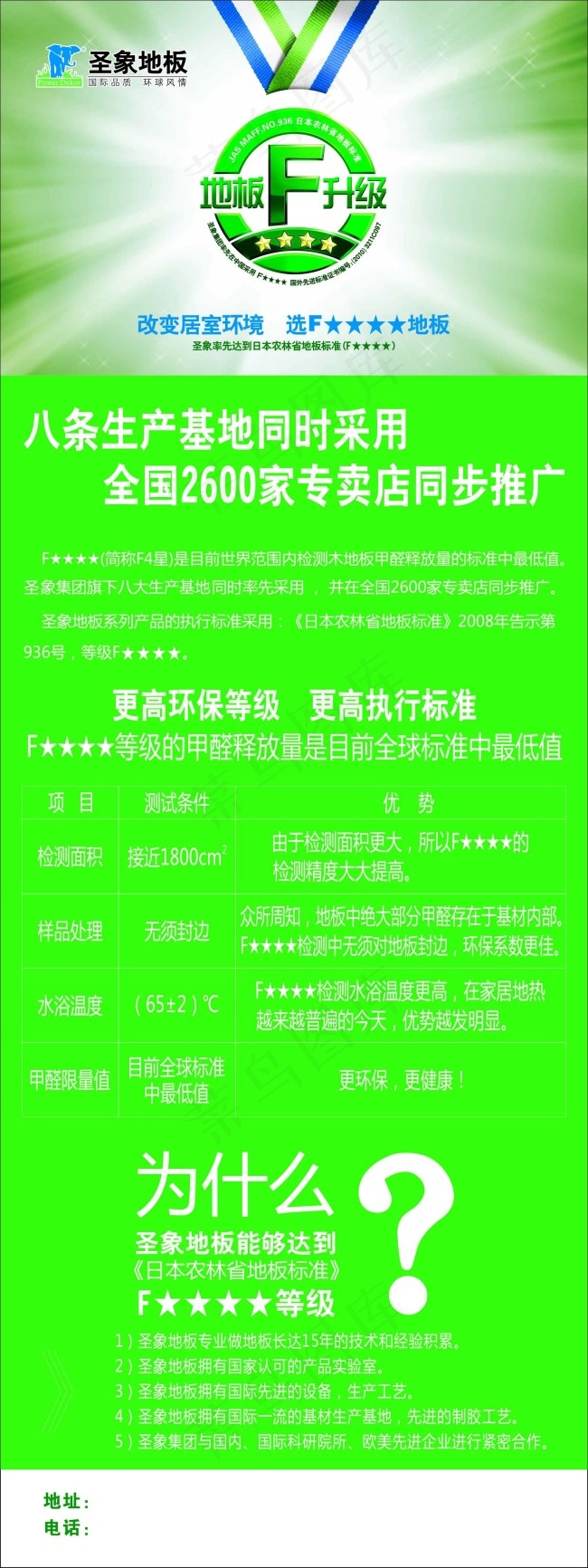 圣象地板X展架cdr矢量模版下载