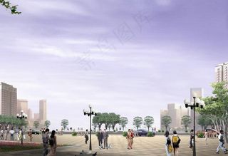 景观建筑设计后期处理psd分层图片