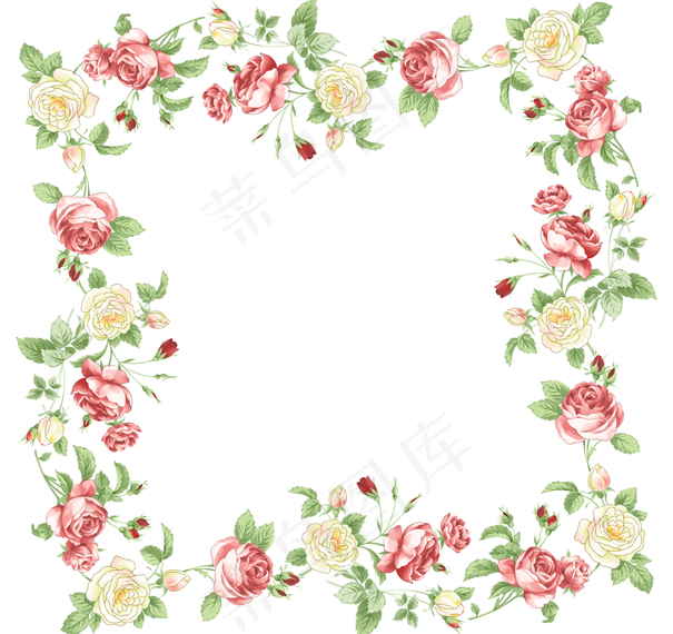 花卉边框设计素材图片
