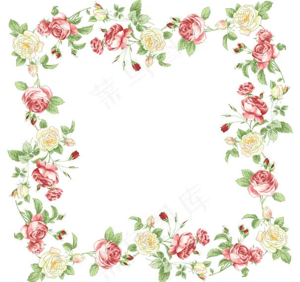 花卉边框设计素材图片