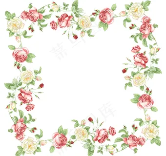 花卉边框设计素材图片