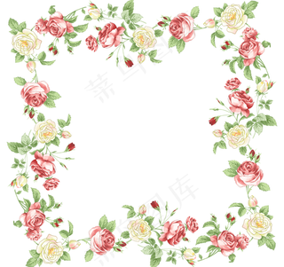 花卉边框设计素材图片