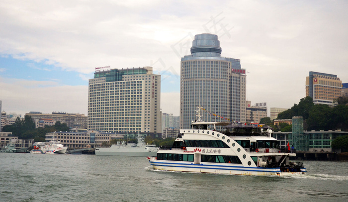 福建厦门景色景点湖面图片