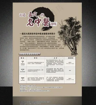 中医宣传单图片