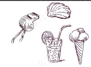 贝壳 冰淇淋 冰饮图片